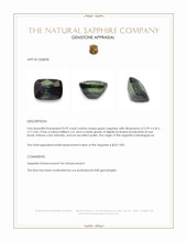 0.99 Ct. Green Sapphire from Madagascar Appraisal