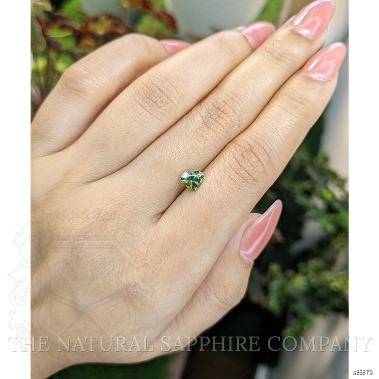 0.88 Ct. Yellowish Green Sapphire from Madagascar