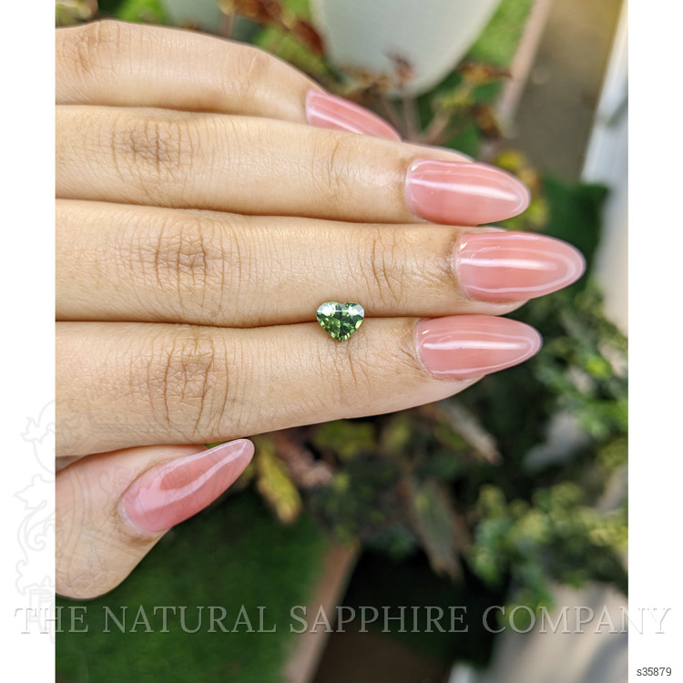 0.88 Ct. Yellowish Green Sapphire from Madagascar