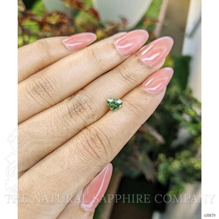 0.88 Ct. Yellowish Green Sapphire from Madagascar