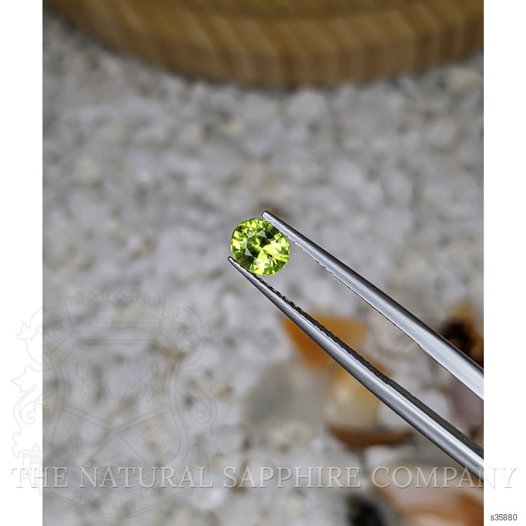 0.86 Ct. Yellowish Green Sapphire from Madagascar