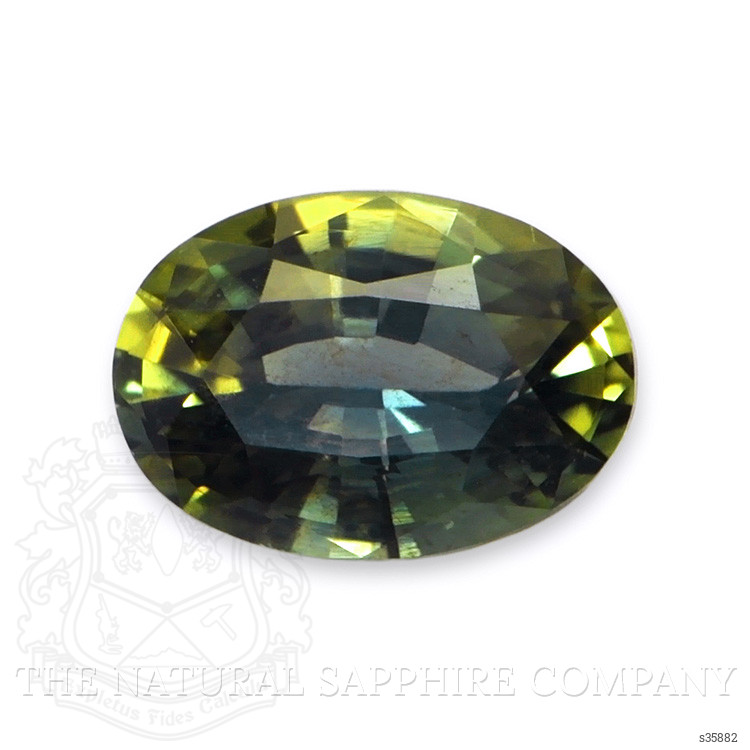 0.82 Ct. Yellowish Green Sapphire from Madagascar