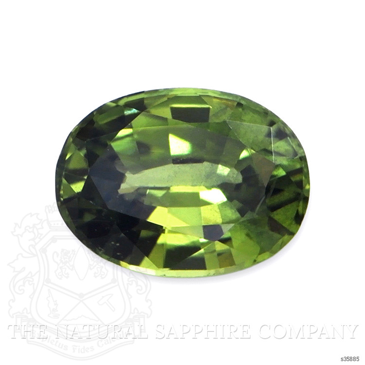 0.91 Ct. Yellowish Green Sapphire from Madagascar