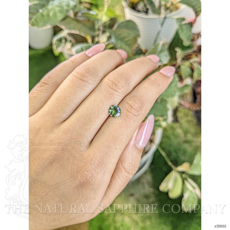 1.02 Ct. Yellowish Green Sapphire from Madagascar
