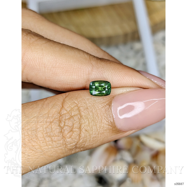 0.82 Ct. Green Sapphire from Madagascar