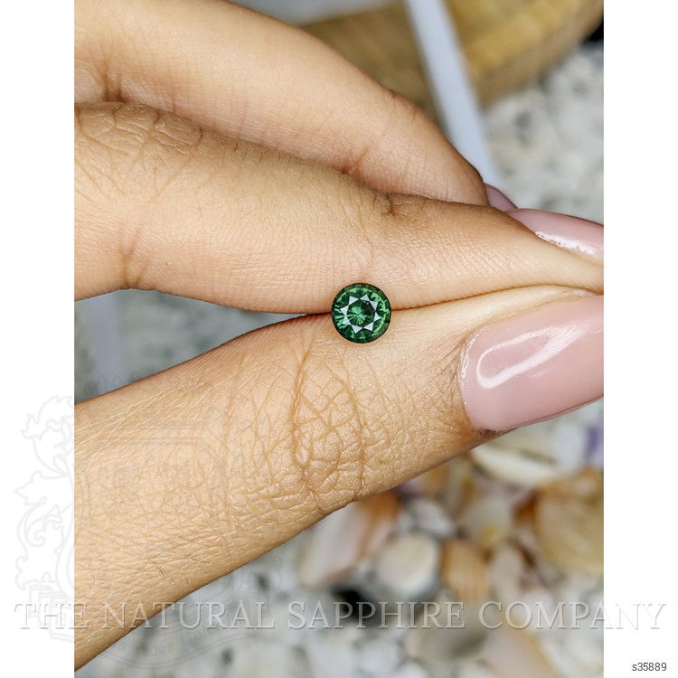 0.57 Ct. Bluish Green Sapphire from Madagascar