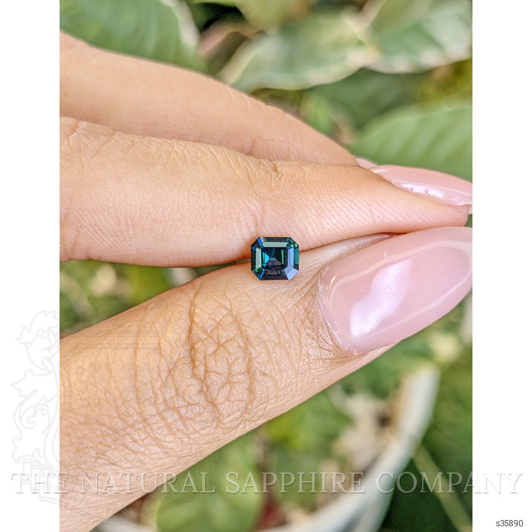 0.61 Ct. Greenish Blue Sapphire from Madagascar