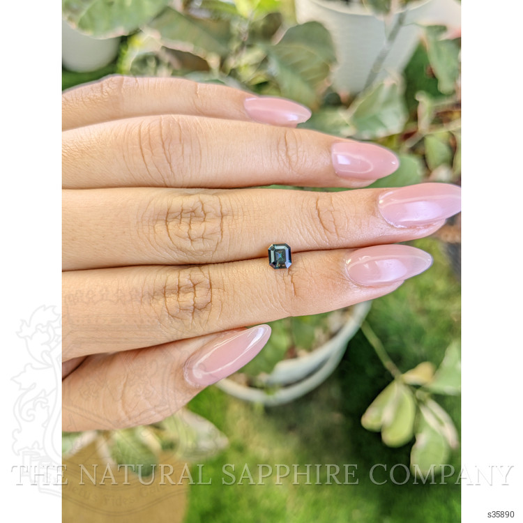 0.61 Ct. Greenish Blue Sapphire from Madagascar