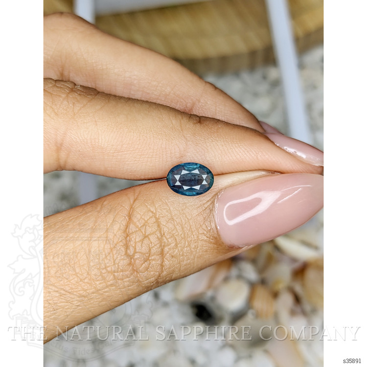 1.00 Ct. Greenish Blue Sapphire from Madagascar