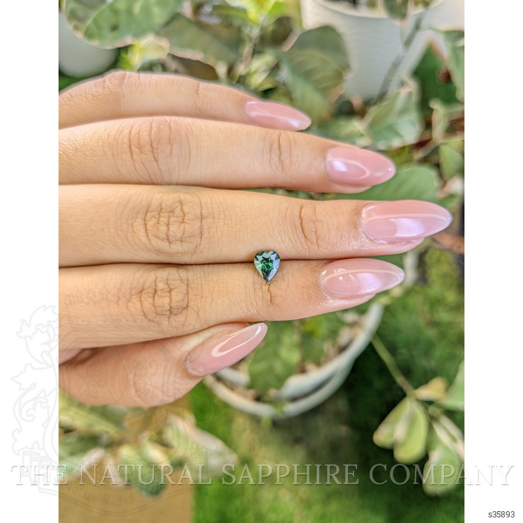 0.80 Ct. Bluish Green Sapphire from Madagascar