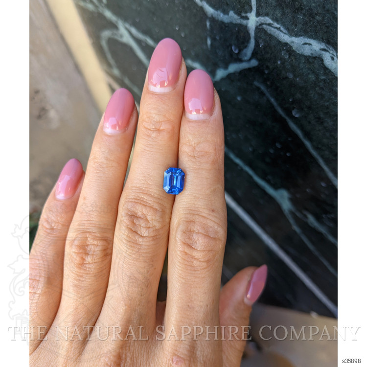 2.22 Ct. Blue Sapphire from Ceylon (Sri Lanka)