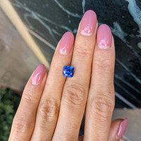 2.36 Ct. Blue Sapphire from Ceylon (Sri Lanka) Life Style