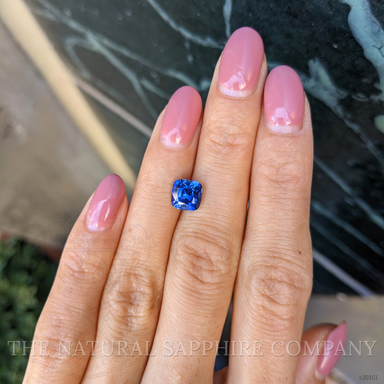 2.36 Ct. Blue Sapphire from Ceylon (Sri Lanka)