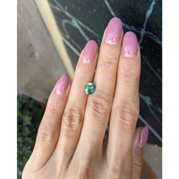 1.56 Ct. Green Sapphire from Madagascar Life Style