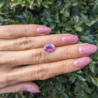 3.13 Ct. Purplish Pink Sapphire from Madagascar Life Style