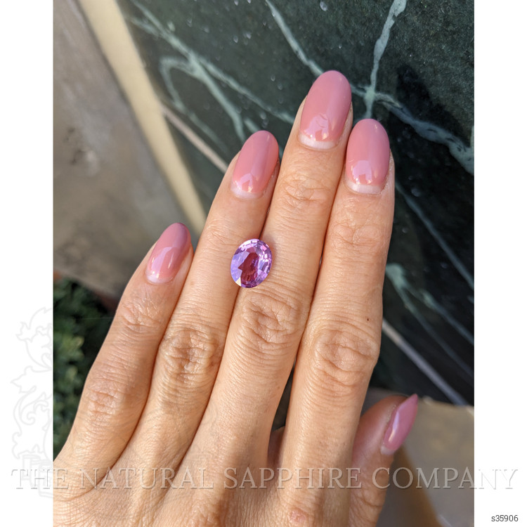 3.13 Ct. Purplish Pink Sapphire from Madagascar