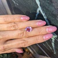 3.13 Ct. Purplish Pink Sapphire from Madagascar Life Style