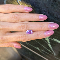 3.07 Ct. Purplish Pink Sapphire from Madagascar Life Style