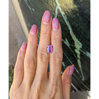 3.07 Ct. Purplish Pink Sapphire from Madagascar Life Style