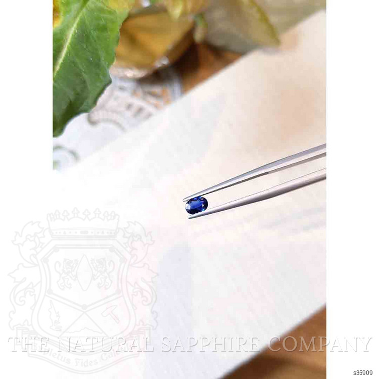 0.37 Ct. Blue Sapphire from Ceylon (Sri Lanka)