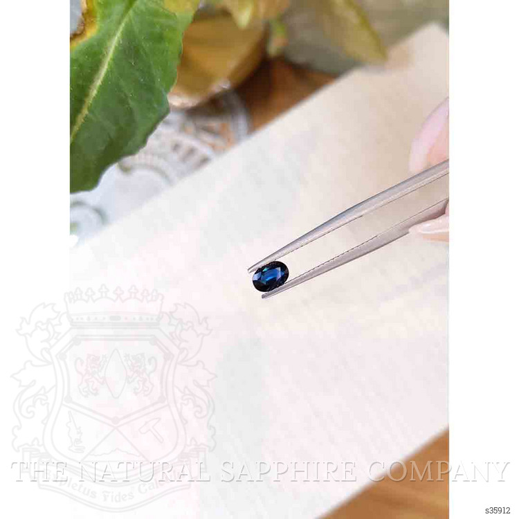 0.56 Ct. Blue Sapphire from Ceylon (Sri Lanka)