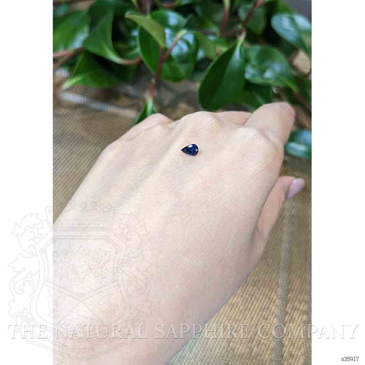 0.56 Ct. Blue Sapphire from Ceylon (Sri Lanka)