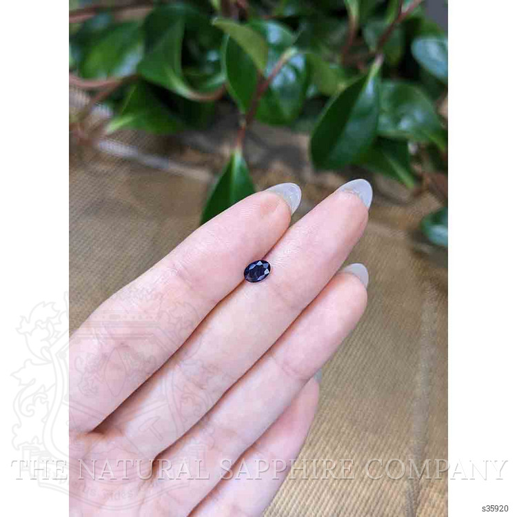 0.52 Ct. Blue Sapphire from Ceylon (Sri Lanka)