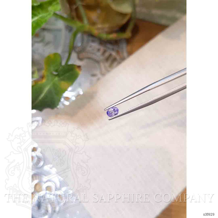 0.49 Ct. Bluish Purple Sapphire from Ceylon (Sri Lanka)