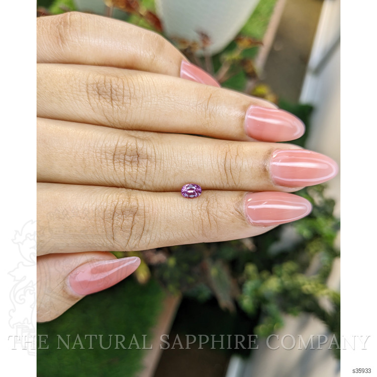 0.49 Ct. Pinkish Purple Sapphire from Ceylon (Sri Lanka)
