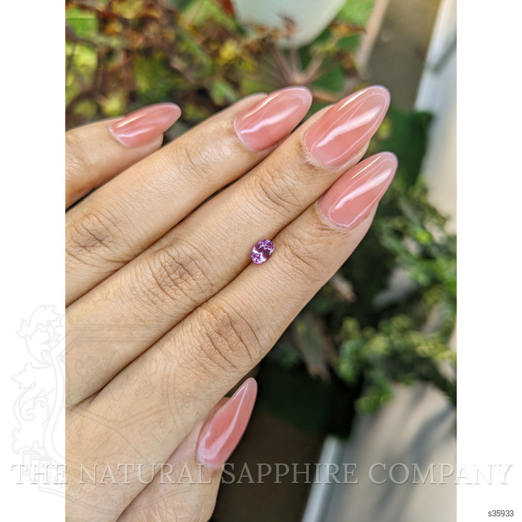 0.49 Ct. Pinkish Purple Sapphire from Ceylon (Sri Lanka)