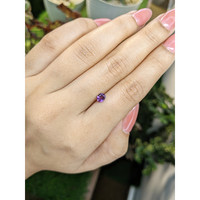 0.62 Ct. Pinkish Purple Sapphire from Ceylon (Sri Lanka) Life Style