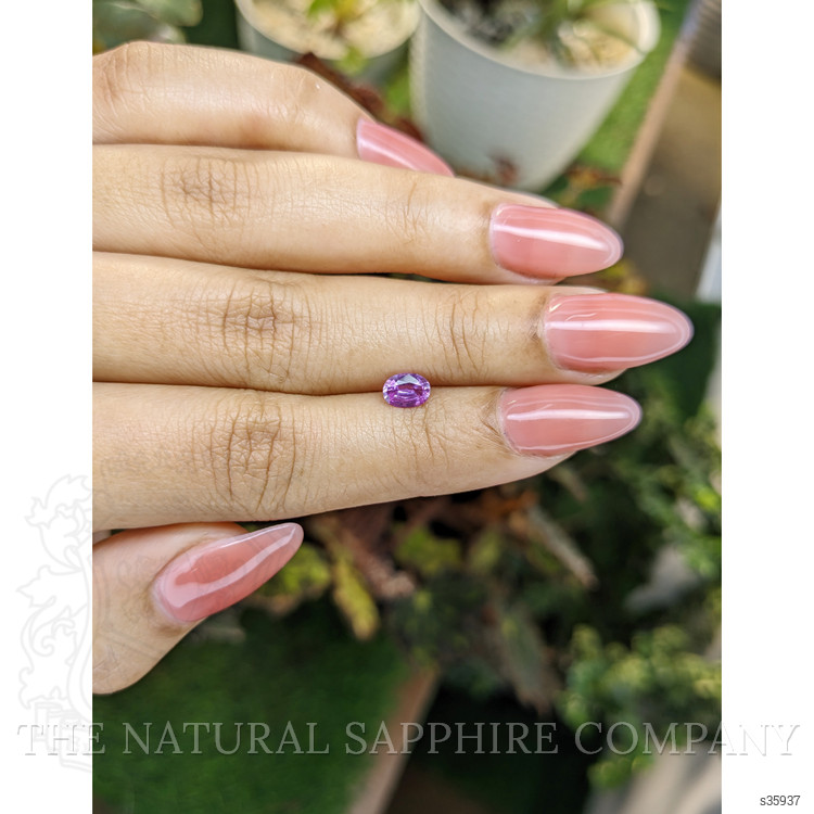 0.58 Ct. Pinkish Purple Sapphire from Ceylon (Sri Lanka)