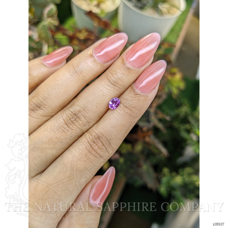 0.58 Ct. Pinkish Purple Sapphire from Ceylon (Sri Lanka)