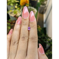 0.58 Ct. Pinkish Purple Sapphire from Ceylon (Sri Lanka) Life Style