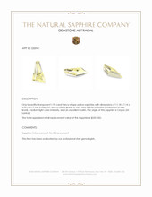 1.95 Ct. Yellow Sapphire from Ceylon (Sri Lanka) Appraisal