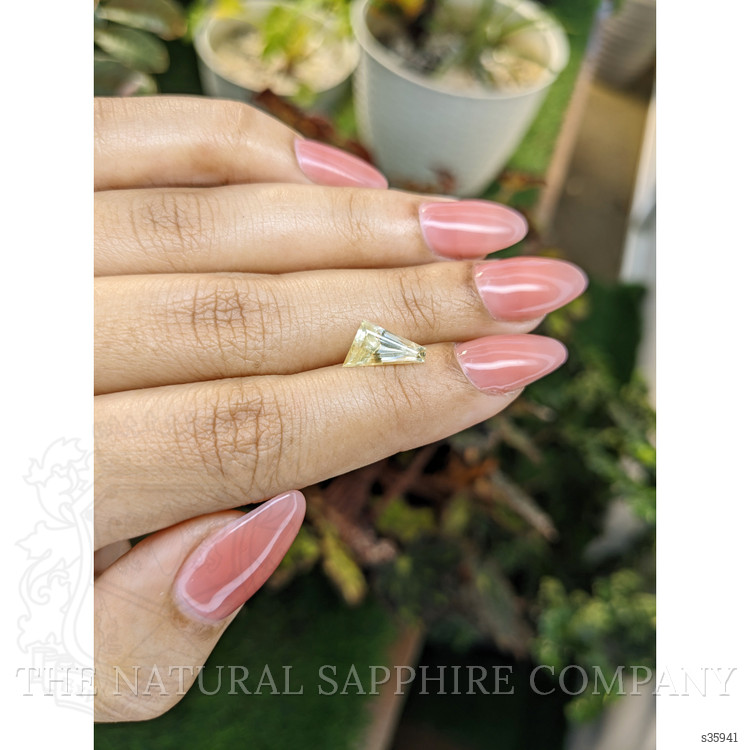 1.95 Ct. Yellow Sapphire from Ceylon (Sri Lanka)