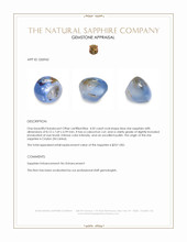 4.02 Ct. Blue Star Sapphire from Ceylon (Sri Lanka) Appraisal