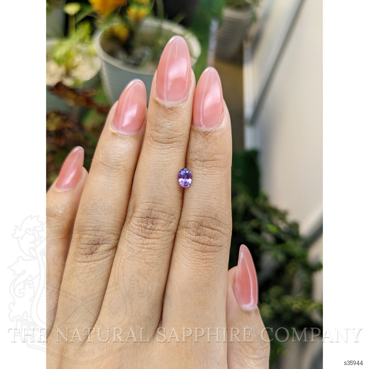0.60 Ct. Pinkish Purple Sapphire from Ceylon (Sri Lanka)