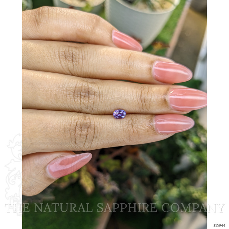 0.60 Ct. Pinkish Purple Sapphire from Ceylon (Sri Lanka)