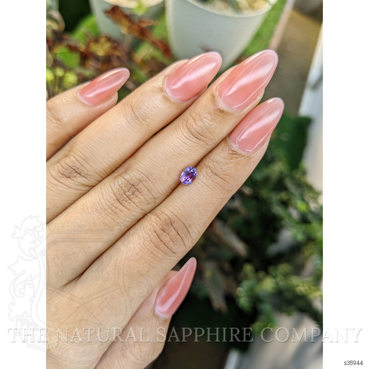 0.60 Ct. Pinkish Purple Sapphire from Ceylon (Sri Lanka)