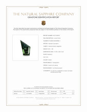 1.28 Ct. Green Sapphire from Ceylon (Sri Lanka) Scan Report