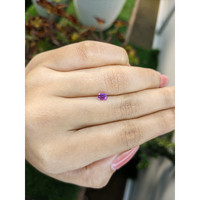 0.56 Ct. Pinkish Purple Sapphire from Ceylon (Sri Lanka) Life Style