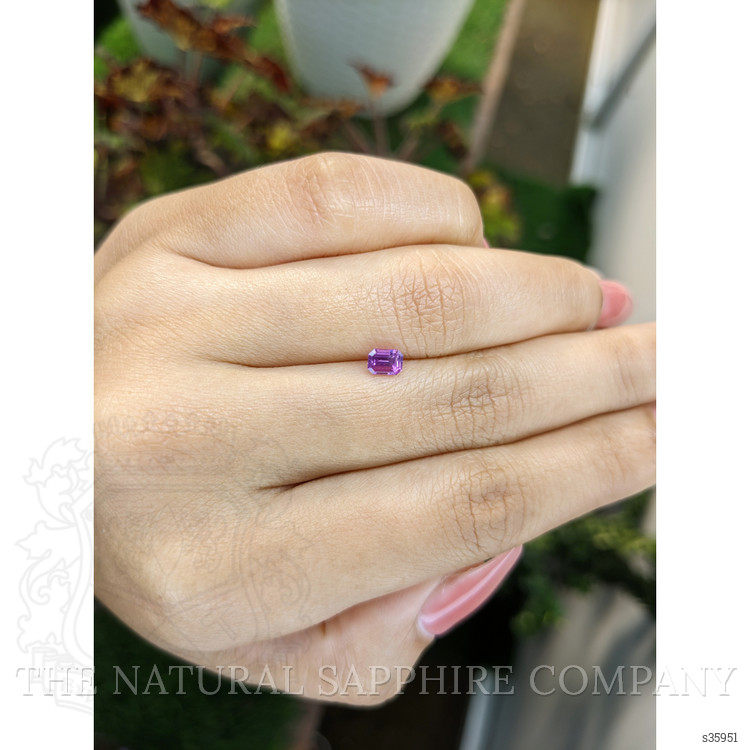 0.56 Ct. Pinkish Purple Sapphire from Ceylon (Sri Lanka)