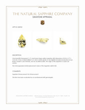 1.21 Ct. Yellow Sapphire from Ceylon (Sri Lanka) Appraisal