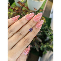 0.90 Ct. Pinkish Purple Sapphire from Ceylon (Sri Lanka) Life Style