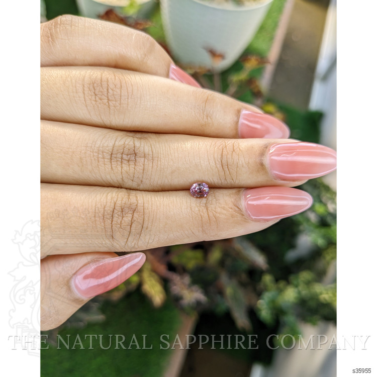 0.59 Ct. Pinkish Purple Sapphire from Ceylon (Sri Lanka)