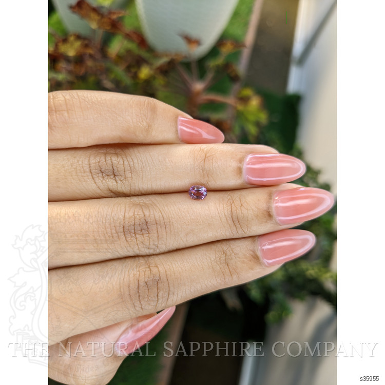 0.59 Ct. Pinkish Purple Sapphire from Ceylon (Sri Lanka)