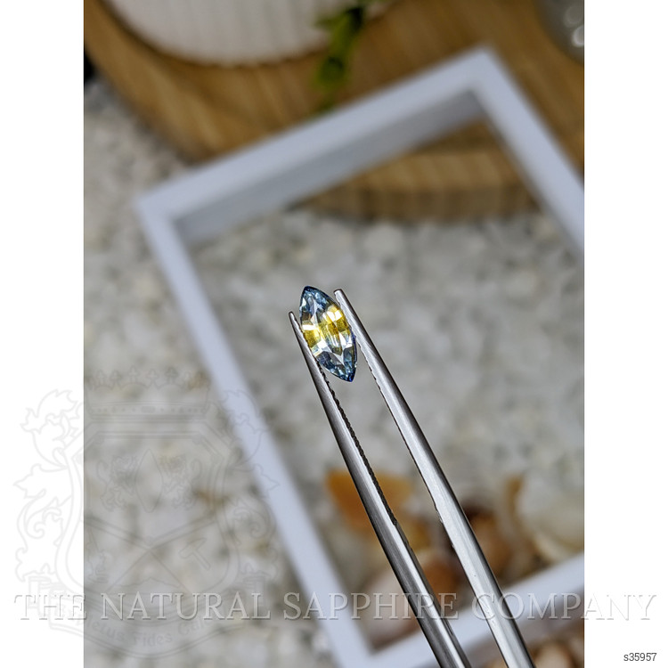 0.80 Ct. Bi Color Sapphire from Ceylon (Sri Lanka)