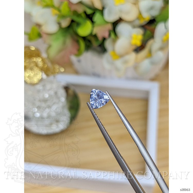 0.81 Ct. Blue Sapphire from Ceylon (Sri Lanka)