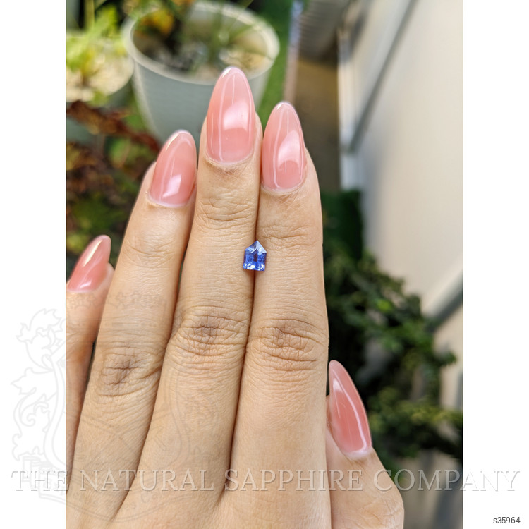 0.60 Ct. Blue Sapphire from Ceylon (Sri Lanka)